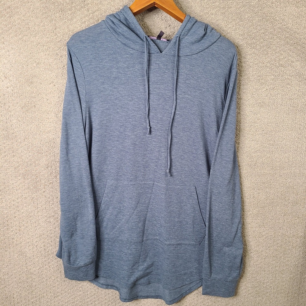 Olivia Sky Hoodie Womens XL Blue Pullover Polyester Rayon Long Sleeve Casual‎